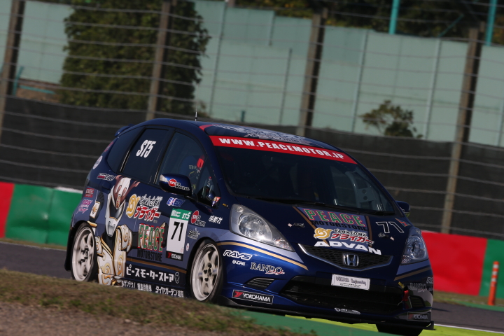 STEL占有走行1回目: 西畑正樹／馬場和三郎／國枝惣一郎組（ST-5: ピースMS制動屋SPM乱人FIT RS）