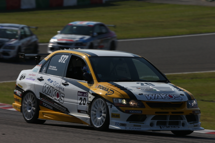 STEL占有走行1回目: 大橋正澄／阪口良平組（ST-2: RSオガワADVANランサー）