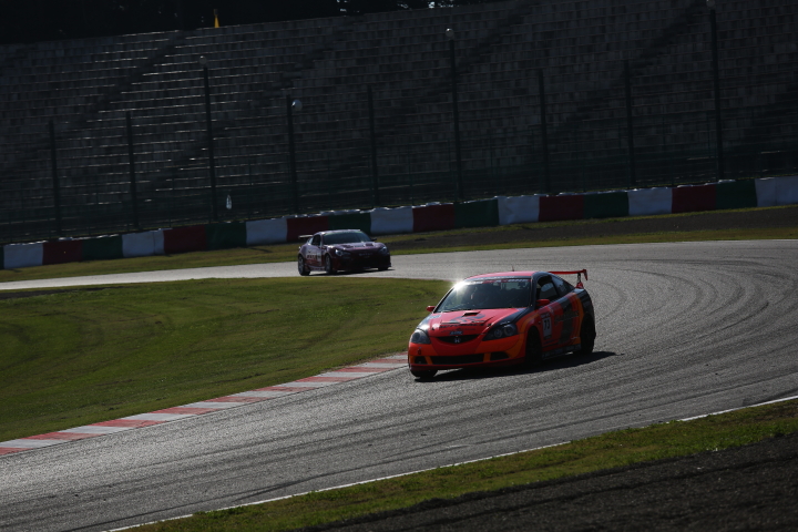 STEL占有走行1回目: 北川剛／森国形／白石勇樹組（ST-4: オートバックス★OSU★A-ONE　DC5）