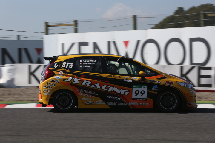 STEL占有走行2回目: 梅本淳一／奥村浩一／大野尊久組（ST-5: BRP★J'S RACING フィット3）