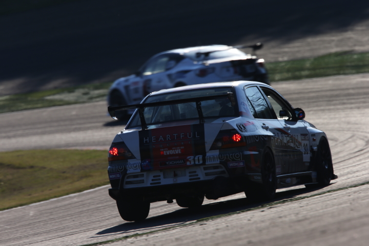STEL占有走行3回目: 成澤正人／下垣和也／堀田誠組（ST-2: RSオガワADVANランサーⅡ）
