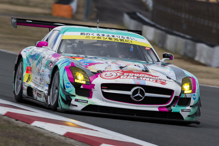 メーカーテスト富士: GT300クラス5位は谷口信輝／片岡龍也組のグッドスマイル初音ミクSLS