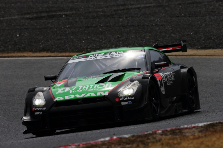 岡山ファン感謝デー公式テスト1回目: 佐々木大樹／ルーカス･オルドネス組（D'station ADVAN GT-R）