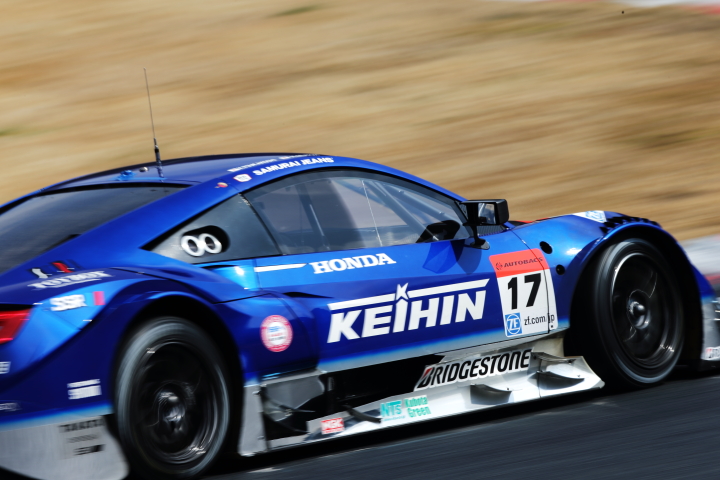 岡山ファン感謝デー公式テスト1回目: 塚越広大／武藤英紀組（KEIHIN NSX CONCEPT-GT）