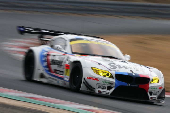 岡山ファン感謝デー公式テスト3回目: ヨルグ･ミューラー／荒聖治組（Studie BMW Z4）