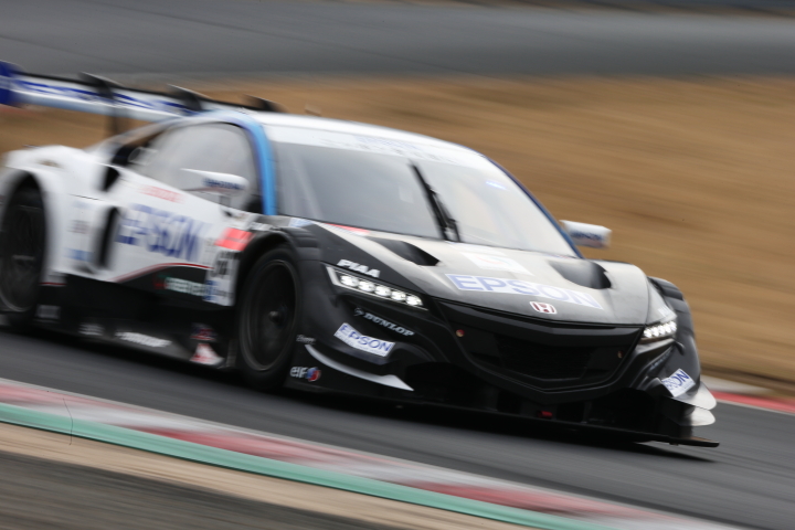 岡山ファン感謝デー公式テスト3回目: 中嶋大祐／ベルトラン･バゲット組（Epson NSX CONCEPT-GT）