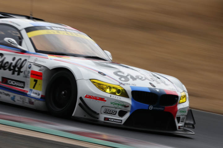 岡山ファン感謝デー公式テスト3回目: ヨルグ･ミューラー／荒聖治組（Studie BMW Z4）