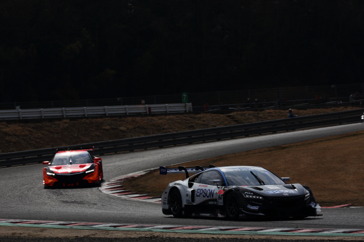 岡山ファン感謝デー公式テスト3回目: 中嶋大祐／ベルトラン･バゲット組（Epson NSX CONCEPT-GT）