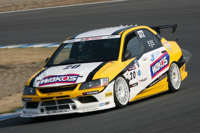 ウォームアップ2回目: ST-2クラストップタイムはRSオガワADVANランサーの下垣和也／小林且雄／松本武士／伊藤勝一組