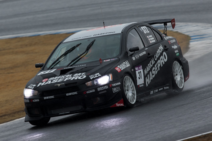 テストデー: MITSUBISHI LANER EVOLUTION IX（HASEPRO RACING）