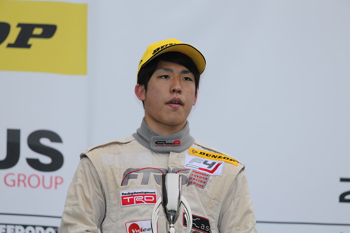 決勝２位の坪井翔（FTRSスカラシップF4）