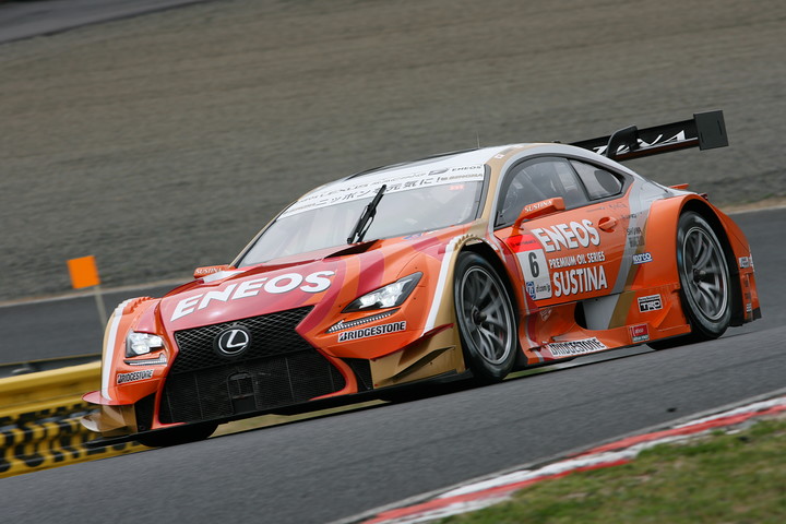 GT500クラス予選2位はENEOS SUSTINA RC Fの大嶋和也／国本雄資組