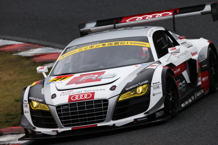 公式練習: GT300クラス・Audi R8 LMS ultra（リチャード・ライアン／藤井誠暢組）