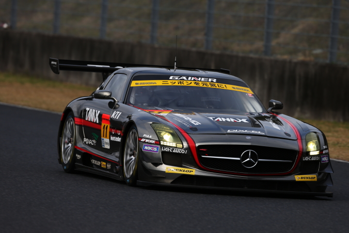 GT300クラスノックアウト予選Q2: 平中克幸（GAINER TANAX SLS）