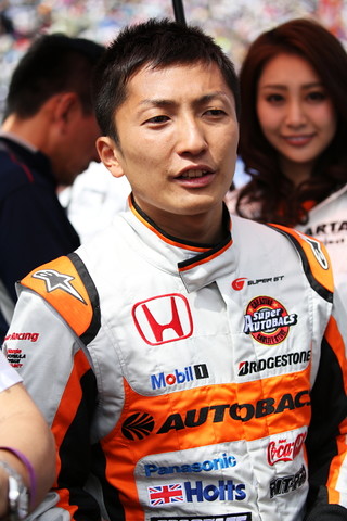 決勝レース: スタート前の野尻智紀（ARTA NSX CONCEPT-GT）