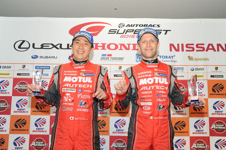 GT500クラスのポールポジションを獲得したドライバーたち
