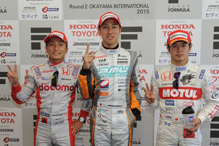 予選フォトセッション: トップ3のドライバー