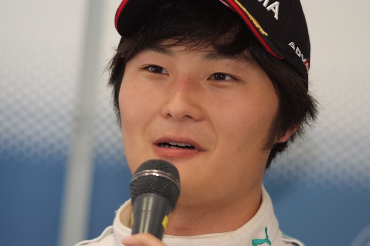 優勝した山下健太（PETRONAS TOM'S F312）