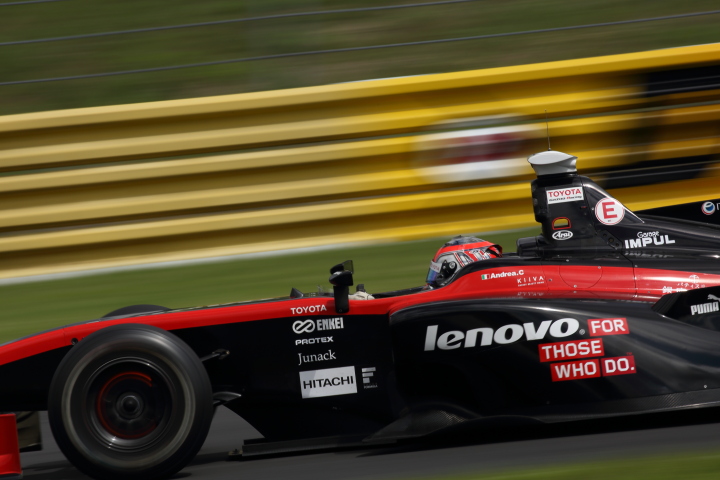 フリー走行2回目: アンドレア・カルダレッリ（LENOVO TEAM IMPUL SF14）