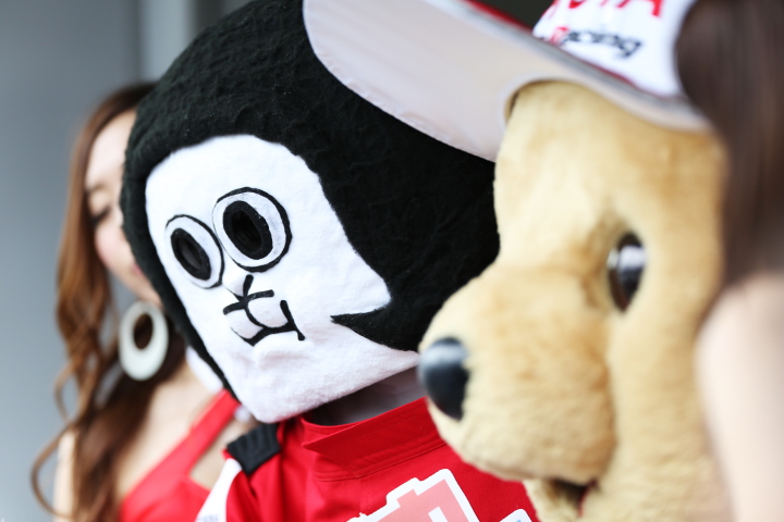 ピットウォーク: 岡崎市のゆるきゃら「おかざえもん」