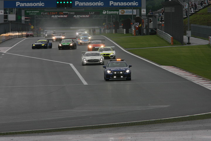 8時間レースはSCランでスタートが切られた