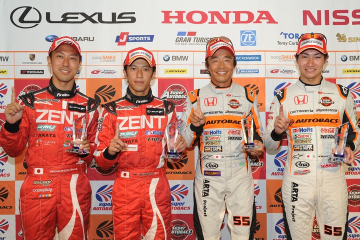 予選フォトセッション: 両クラスのポールシッター