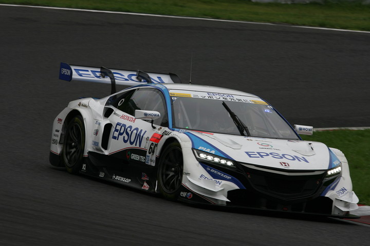 公式練習: GT500クラストップタイムは中嶋大祐／ベルトラン・バゲット組（Epson NSX CONCEPT-GT）