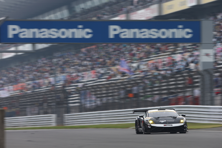 ノックアウト予選Q1: 青木孝行（GT300クラス・クリスタルクロコランボルギーニGT3）