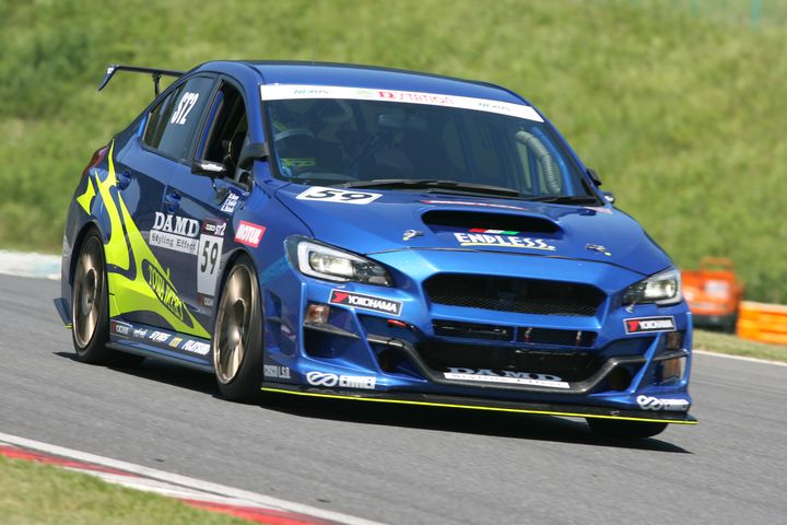 ST-2クラスポールポジションは大澤学／松田晃司／吉田寿博組（DAMD MOTUL ED WRX STI）