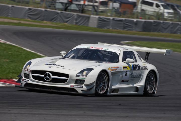 ST-Xクラス2位は永井宏明／佐々木孝太組（ARN AMG SLS GT3）