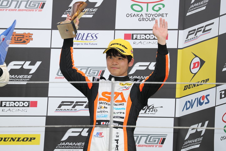 決勝3位の岡本大地（サクセスレーシング）