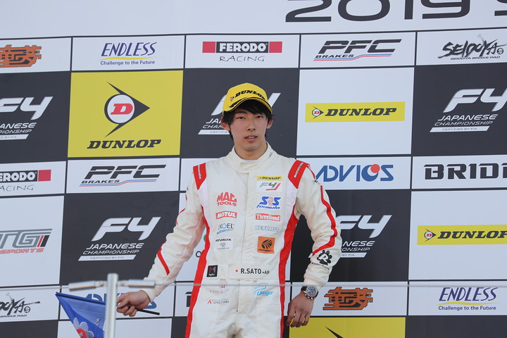 決勝2位の佐藤蓮（Hondaフォーミュラ・ドリーム・プロジェクト）