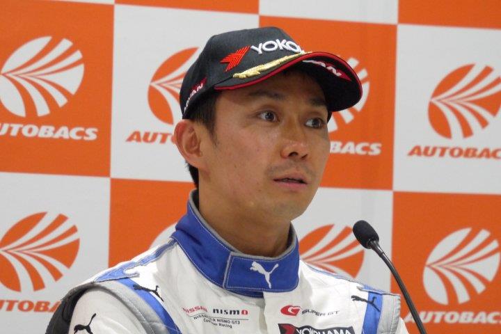 予選記者会見: GT300クラスポールポジションの平峰一貴（KONDO RACING）