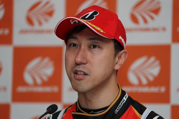 GT500クラスで優勝した石浦宏明（LEXUS TEAM ZENT CERUMO）
