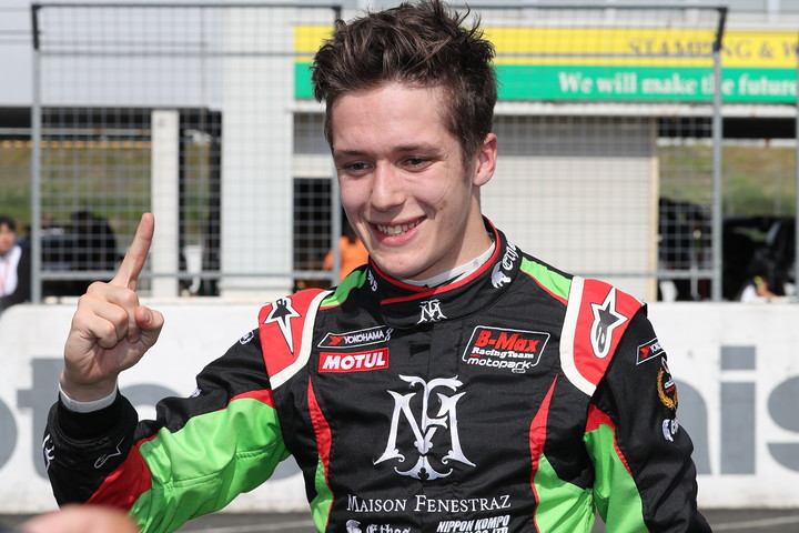 優勝したサッシャ・フェネストラス（B-Max Racing with motopark）