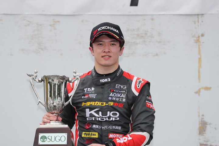 決勝3位の宮田莉朋（カローラ中京Kuo TEAM TOM'S）