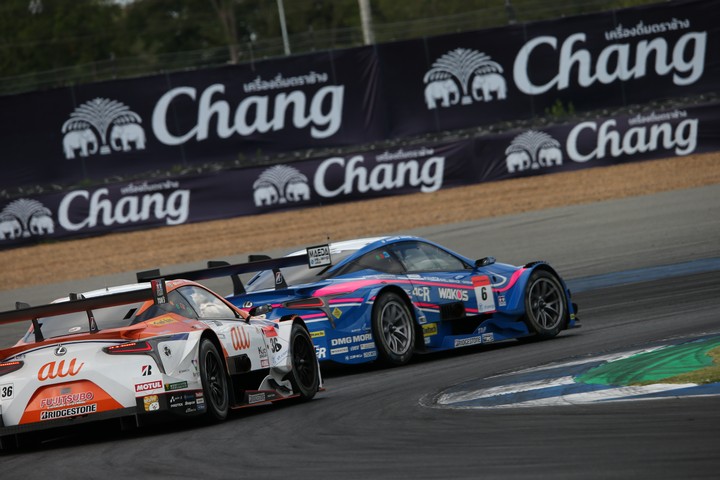 決勝レース: 大嶋和也（WAKO'S 4CR LC500） vs 中嶋一貴（au TOM'S LC500）