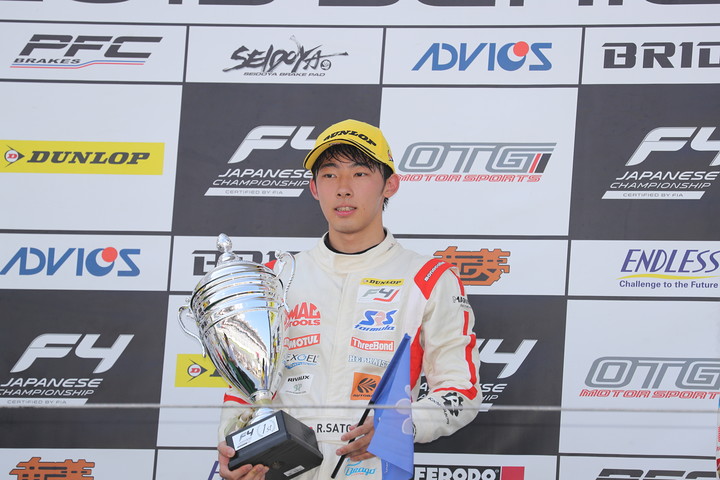 優勝した佐藤蓮（Hondaフォーミュラ・ドリーム・プロジェクト）