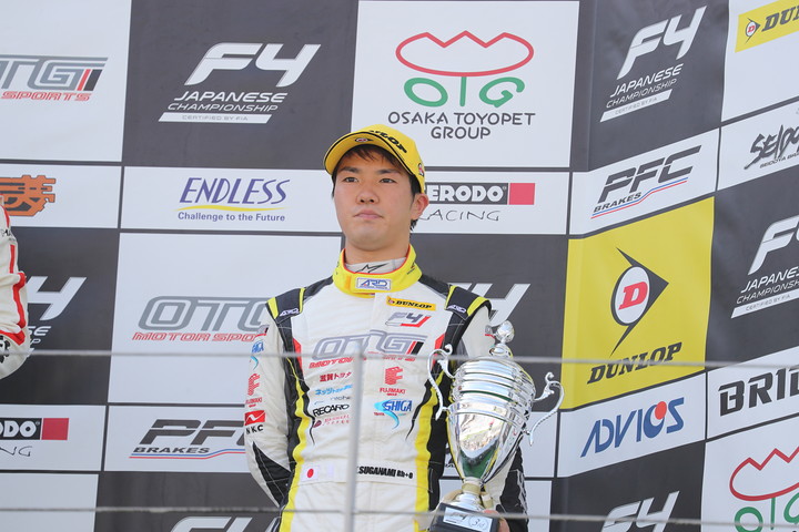 決勝3位の菅波冬悟（OTG MOTOR SPORTS）