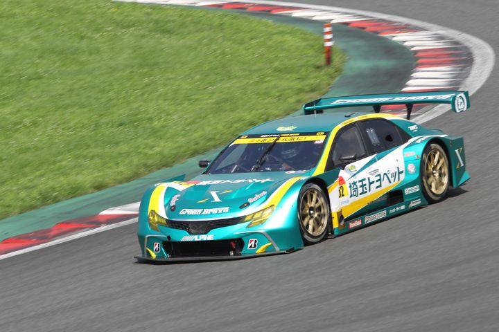 公式練習: GT300クラストップタイムの脇阪薫一／吉田広樹組（埼玉トヨペットGBマークX MC）