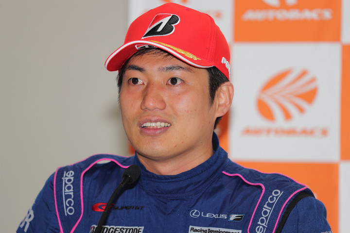 GT500クラスで優勝した大嶋和也（LEXUS TEAM LEMANS WAKO'S）