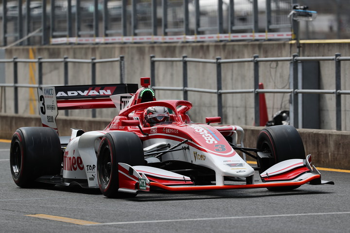 フリー走行2回目: 3位は山下健太（ORIENTALBIO KONDO SF19）