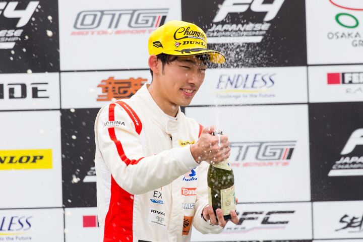 優勝した佐藤蓮（Hondaフォーミュラ・ドリーム・プロジェクト）