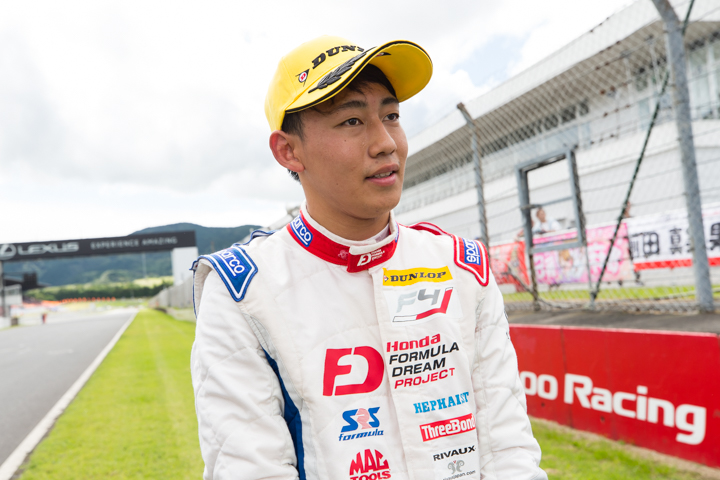 決勝2位の三宅淳詞（Hondaフォーミュラ・ドリーム・プロジェクト）