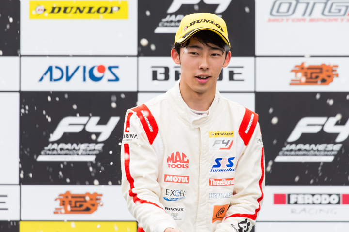 優勝した佐藤蓮（Hondaフォーミュラ・ドリーム・プロジェクト）