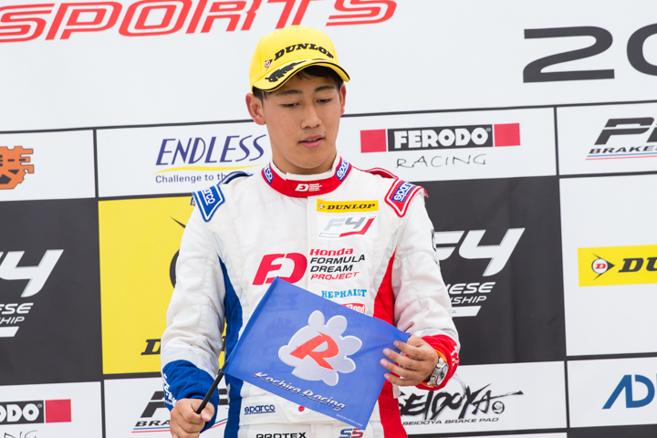 決勝2位の三宅淳詞（Hondaフォーミュラ・ドリーム・プロジェクト）