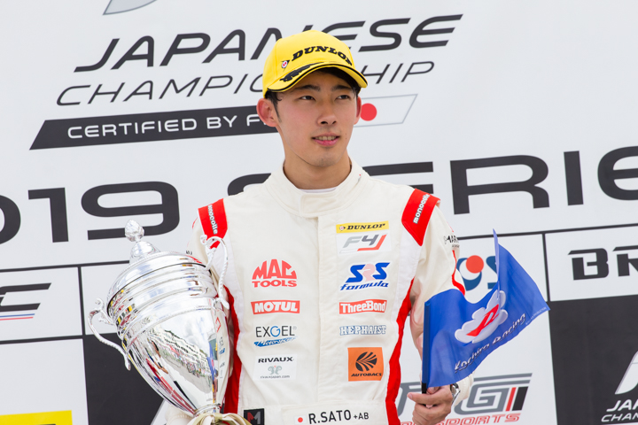 優勝した佐藤蓮（Hondaフォーミュラ・ドリーム・プロジェクト）