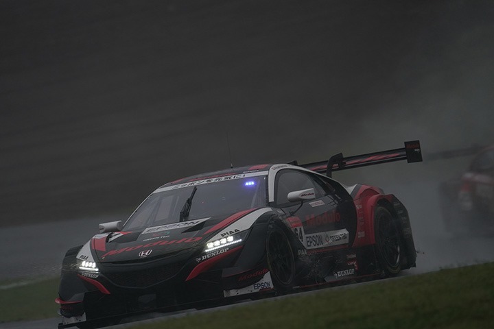 GT500クラス決勝2位はナレイン・カーティケヤン／牧野任祐組（Modulo Epson NSX-GT）