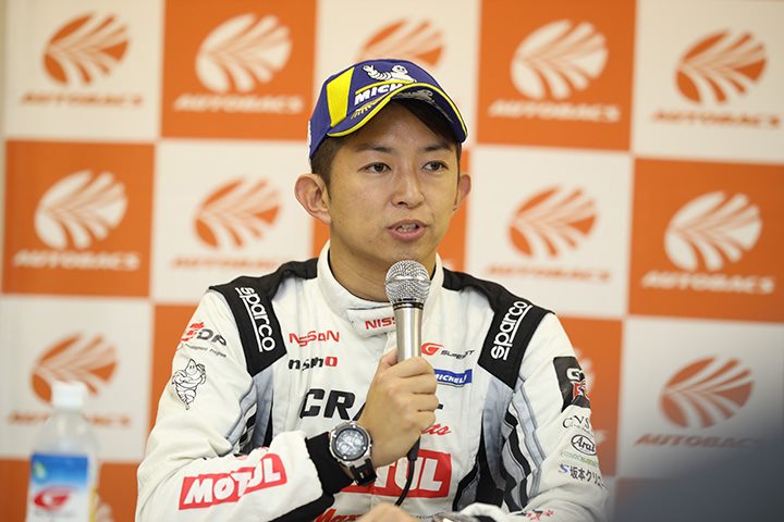 GT500クラスで優勝した平手晃平（NDDP RACING with B-MAX）