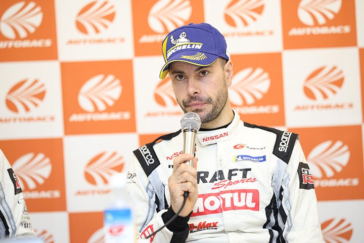 GT500クラスで優勝したフレデリック・マコヴィッキィ（NDDP RACING with B-MAX）